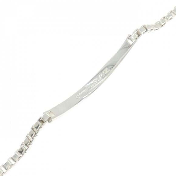 Authentic Tiffany & Co Silver Circle Tag Charm Bracelet  TIFFANY Silver Bracelet